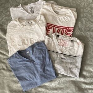 Bundles of shirts